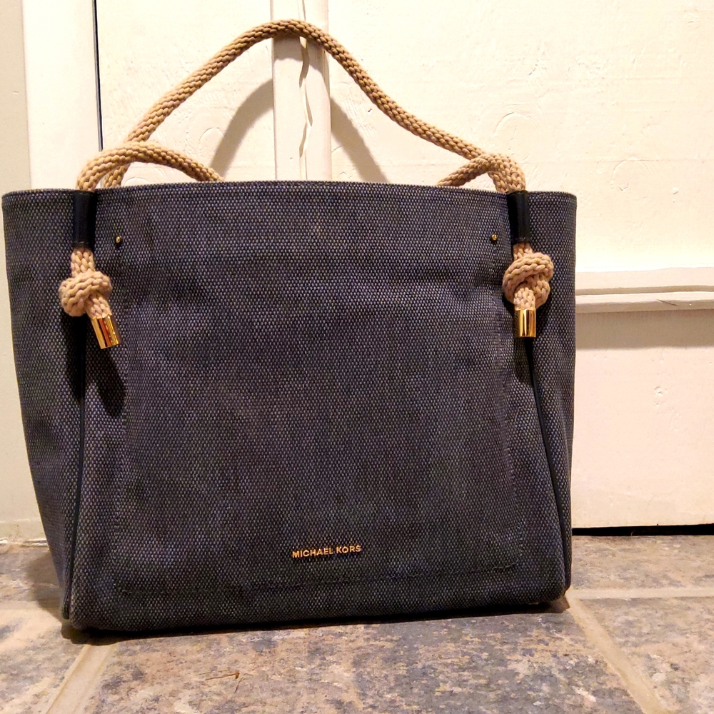 Michael Kors canvas handbag